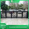 Liga de alumínio minimalista anti-roubo alumínio Arte porta pátio porta autoconstruída porta de Arte de alumínio rural porta de correr de alumínio para villa