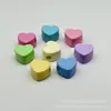 Cuentas Acrílicas de Color Sólido con Agujeros Grandes, Flores Macarrón Pintadas, Cuentas Sueltas con Forma de Corazón y Estrella de Cinco Puntas, Accesorios para Ropa, Bisutería