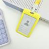 Portatarjetas con Lanyard para Identificación de Trabajo Tarjeta de Comedor Estudiantil Control de Acceso Deslizante Insignia de Autobús Portatarjetas de Identificación Venta al por Mayor en Stock