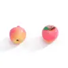 Pendente Divertido de Frutas 3D em Resina Simulação Acessórios para Colar Chaveiro Pintados à Mão Pingente Decorativo