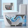 Novo modelo de vaso sanitário sem borda de apoio, tipo sifão para uso doméstico, silencioso, economizador de água, anti-odor, para banheiro, resistente ao congelamento e rachaduras