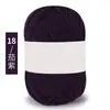 Algodón Leche de 4 hebras Amigable con la Piel Algodón Peinado Tejido a Mano DIY Hilo para Bebé Chaleco Sombrero Bufanda Ropa de Abrigo Lana de Grosor Medio Bola de Lana