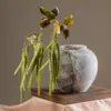 Plantas artificiales transfronterizas: vainas de frijol, lentejas, vainas de guisante, decoraciones de boda, diseño de micropaísaje, adornos decorativos de plantas artificiales