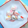 Nuevas Gafas Estilo Dibujo Animado Lindo Lazo Kt Accesorios de Resina DIY Funda de Teléfono Pasador Decoración para Zueco