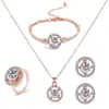 Collar Colgante Joyería Transfronteriza Estilo Coreano Europeo y Americano, Diseño Elegante, Pendientes de Lujo Ligero, Collar, Juego de Joyería de Perlas de Imitación