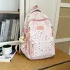 Nova Mochila Fofa de Grande Capacidade para Meninas, Mochila Leve e Fashion Multifuncional para Homens e Mulheres