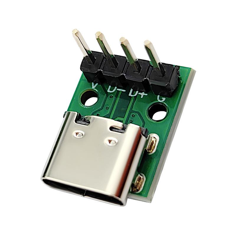 05-14   TYPEC 16P转2.54直排针 转接板 