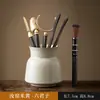 Conjunto de Seis Peças para Cerimônia do Chá, Conjunto de Chá Kung Fu, Acessórios Completos para Cerimônia do Chá, Mesa de Chá, Bandeja de Chá, Xícaras de Chá