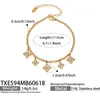 Venta Caliente Europea y Americana Flor de Cuatro Hojas Súper Brillante Completa de Diamantes Circonita DIY Juego de Collar y Pulsera Multi-Accesorio Acero Inoxidable Chapado en Oro de 18K