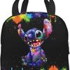 Bolsa de almuerzo Stitch de tela Oxford con dibujos animados, bolsa para conservar el calor, bolsa de aluminio para picnic, bolsa de almuerzo portátil