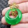 Pingente de jade jade verde pingente fivela de jade pedra de quartzo Pingente fivela Princesa de Jade pingente verde espinafre colar com pingente pingente de jade