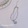 Pulsera de Cuerda Piedrosa con Cuentas de Colores Diseño Nicho Cara Sonriente Nubes Arcoíris Oso de Amor Pulsera de Moda para Mujeres