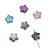 Contas Coloridas Galvanizadas em Vidro Estrela de Cinco Pontas Contas em Fio Contas Soltas Artesanal DIY Pulseira Colar Pulseira Acessórios de Joias Materiais Atacado