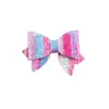 Pinza de pelo de lazo para niñas, pequeña, fresca, de dibujos animados, con purpurina, de cola de pato, clip lindo, accesorios para el cabello de colores, clip para flequillo