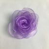 Horquilla de rosa de hilo de nieve hecha a mano de 10 '', accesorios para el cabello, material de horquilla de bricolaje, hilo de nieve con borde quemado de Corea del Sur, rosa