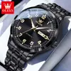 Oris Olevs Novo Relógio Calendário Duplo Digital Mostrador Grande Relógio Mecânico Totalmente Automático Luminoso Relógio Masculino Homens