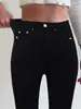 Jeans Feminino Cross-Border de Cintura Baixa com Stretch, Novo Estilo Primavera e Verão, Modelagem Slim Fit, Calça Feminina Longa, Calça Skinny, Estilo Coreano para Mulheres