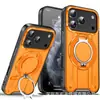 Adecuado para Iphone18Promax, Funda de Teléfono con Soporte Giratorio, Cubierta Protectora Magnética Anti-Caídas para Montaje en Coche Apple 17
