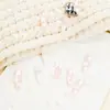 [Grande Venda] Unhas Usáveis Coração com Laço Branco Francês Estilo Longo Arte de Unhas Flash Unhas Postiças Usáveis