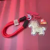 Chaveiro Dourado 2026 Ano do Cavalo para Riqueza Instantânea, Cordão para Celular, Pingente de Bolsa, Presente Atacado, Direto do Fabricante