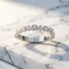 Tong Lin transfronteiriço novo europeu e americano S925 anel de prata esterlina melhor venda anéis simulação feminina Diamante zircão chapeamento 18K anel de ouro