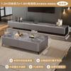 Mesa de Café Tablero de Roca A8L Sala de Estar Hogar Lujo Ligero Moderna Simple Mesa de Té 2024 Nuevo Rectangular Celebridad de Internet Apartamento Pequeño