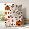 Manta de franela temática de Halloween con estampado digital, exclusiva para ventas transfronterizas, disponible para envío directo de artículos individuales, adecuada para siestas en la oficina y uso con aire acondicionado