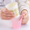 Portavasos de Papel Desechable 10 Piezas Plástico Engrosado Aislamiento Antiescaldante Portavasos Universal Cubierta para Vaso de Té Portavasos Corrugado