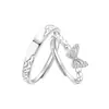 Anillo de Zirconia Mariposa Nuevo 2026 Anillo de Dedo para Mujer estilo ins Diseño de Nicho Sentido de Lujo Ligero Anillo de Banda Lisa Sensación de Alta Gama
