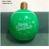 Bola de Natal Inflável Transfronteiriça PVC Suprimentos de Natal Pingente Bola de Atmosfera Festiva Bola para Decoração de Festa ao Ar Livre Adereços Bola