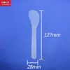 Fabricantes em estoque máscara plástica colher filme haste palito mexedor raspador ferramenta aplicadora de máscara transparente haste de máscara colher raspadora
