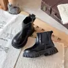Botas Martin para Niña 2026 Otoño/Invierno Forro Delgado Calzado Infantil Botas Martin para Niño Estilo Británico Elegantes Versátiles Botas de Moda para Niña