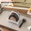 Caja de Empaque para Rollo de Pastel Pieza Única Estilo Japonés Floss de Carne Suiza Piel de Tigre Sueño Dragón Rollo Terciopelo Rojo Rebanada Caja Desechable