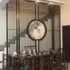 Nova Tela Divisória de Entrada Estilo Chinês Grelha de Madeira Maciça Grelha de Entrada para Sala de Estar Portas e Janelas Estilo Chinês para Hotel Restaurante Escultura em Madeira