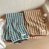 Bufanda de Punto de Felpa con Waffle Estilo Coreano Color Menta para Mujer, Calentador de Cuello Suave y Cálido para Otoño e Invierno, de Moda