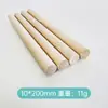 Palo de madera de cabeza plana, palo redondo de madera de abedul maciza, palo de madera natural para raspar crayones, palo de madera para pintura DIY infantil, palo redondo de madera