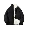 Chaqueta acolchada de algodón para hombre, nueva de invierno, estilo Hong Kong, marca de moda, chaqueta acolchada de terciopelo de cordero, chaqueta acolchada de algodón con forro polar, engrosada, para mantener el calor, traje de pan para parejas, hombre