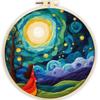 Adornos Navideños de Pintura en Fieltro Más Vendidos Bordados Elásticos DIY Paquete de Materiales Hecho a Mano Regalos de Decoración Navideña Caseros