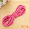 Cuerda de cáñamo colorida para manualidades (Hilo de cáñamo natural de 5 mm) para jardines de infancia, incluyendo accesorios, decoraciones, macetas y estructuras para trepar para gatos.