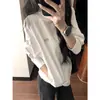 Chaqueta Blanca de Cuello Alto Estilo Coreano para Protección Solar de Mujer, Nuevo Ligero Verano 2026 Cardigan con Protección UV Fresca