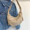 Bolso Cruzado Grande de Gran Capacidad Simple para Estudiantes Mujeres, Bolso de Hombro Pequeño, Mochila Deportiva Versátil Tipo Bolita de Masa