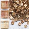 Mosaico de Vidro Fio Dourado 1cm Hot Melt Fio Dourado Areia de Quartzo Cristal Feito à Mão Material DIY Colagem de Partículas Soltas
