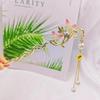 Nuevo Estilo Horquilla Bin Orquídea Borlas Bolas Placa para la Cabeza Horquilla Estilo Antiguo Linterna Luminosa Horquilla Accesorios para el Cabello Horquilla para la Parte Posterior de la Cabeza
