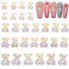 Joyería de oso Aurora para uñas, venta al por mayor, celebridad de Internet, nuevo color mágico, dibujos animados, linda resina tridimensional, accesorios para uñas que combinan con todo.
