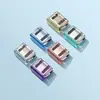 Clips de Empuje Transparentes de Colores para Estudiantes, Especializados para Asegurar y Organizar Exámenes, Clips Selladores
