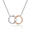 Exquisito Anillo Mobius Explosivo para Pareja de Hombres y Mujeres Collar Personalizado Simple Moda Lujo Ligero Nicho Diseño Joyería