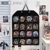 Suporte de Exibição Baji Montado na Parede à Prova de Poeira Pendurado na Parede Cartões Gumi My Little Pony Insígnias Compartimento Guzi Armazenamento Bolsa de Pendurar