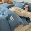 Conjunto de Quatro Peças 100% Algodão, Têxtil para Casa Nantong, Conjunto de Três Peças de Algodão Puro Grau Materno e Infantil, Capa de Edredom de Alta Qualidade, Lençol, Capa de Colcha 4