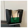 Bolsa Tote de Ombro Único Patchwork Grande Capacidade Tendência Verão 2025 Feminina Simples Estilosa Retrô para o Dia a Dia