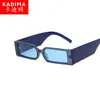 Moda Europeia e Americana Novos Óculos de Sol de Personalidade Armação Pequena Haste Larga Moderno Óculos de Sol para Fotografia de Rua Óculos de Sol Engraçados Transfronteiriços